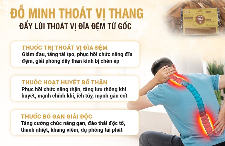 Bài thuốc chữa thoát vị đĩa đệm của Đỗ Minh Đường