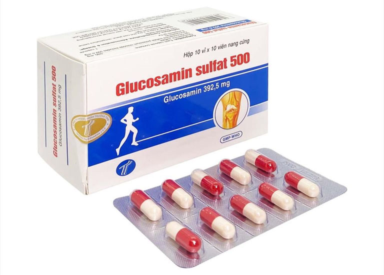 Glucosamin sulfat cũng thuộc nhóm thuốc thoái hóa khớp cho hiệu quả cao