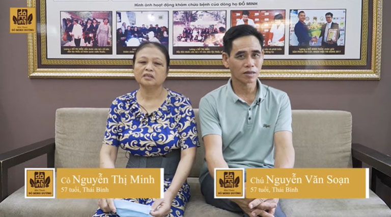 Cô Nguyễn Thị Minh và chồng