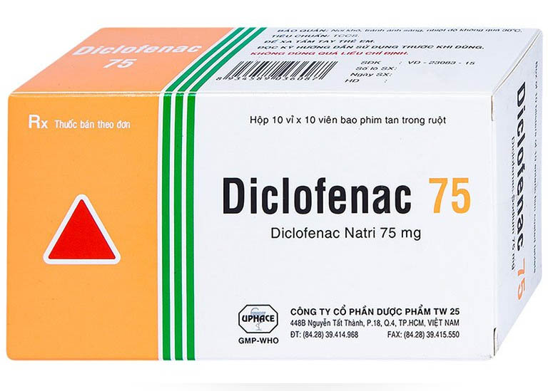 Diclofenac là thuốc chống viêm không steroid